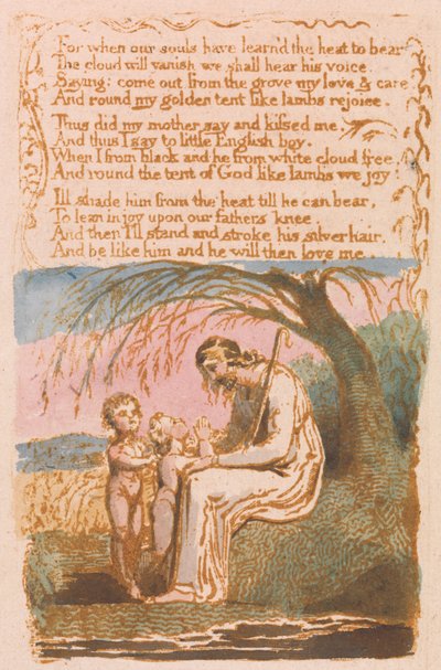 Liederen van onschuld, Plaat 30, De kleine zwarte jongen (Bentley 10) door William Blake